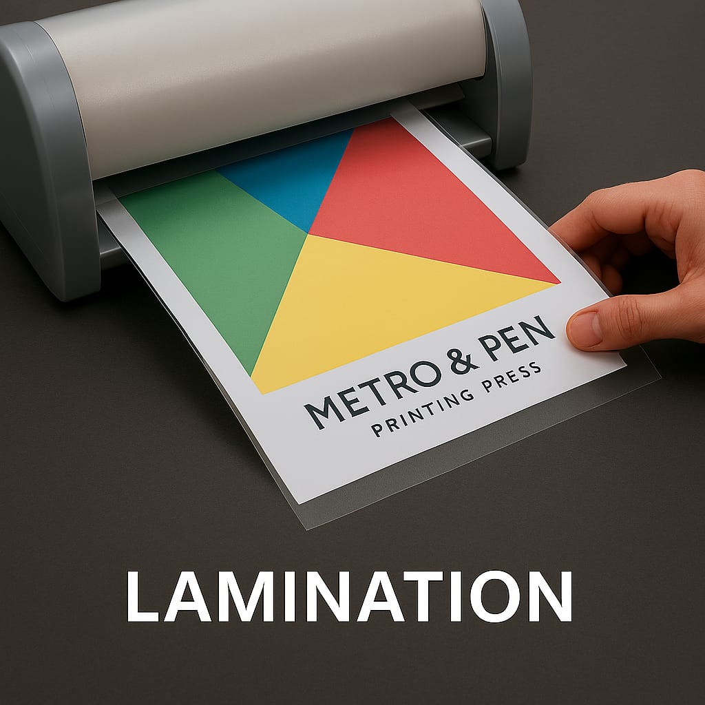 Lamination service UAE - matte, gloss, soft-touch print protection
